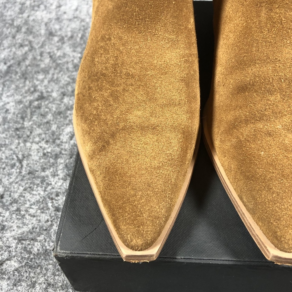 Marc Fisher LTD Chelsea Ankle Boots Womens 7.5 M Brown Suede Block Heel - Picture 5 of 16